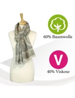 Sunsa Winterschal, Große Stola Halstuch/ Schal aus Baumwolle/Viskose