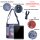 Sunsa Damen Hobo Umhängetasche aus Upcycling Jeans & rote Canvas. Damentasche