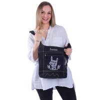 Sunsa canvas bag women hobo handbag shoulder bag stone washed shoulder bag shopper black corssbody