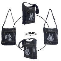 Sunsa canvas bag women hobo handbag shoulder bag stone washed shoulder bag shopper black corssbody
