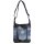 Sunsa Damen Canvas Hobotasche/ Umhängetasche. Crossbody aus Jeansstoff & schwarze Canvas