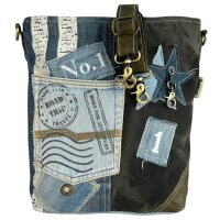 Sunsa Umhängetasche aus Upcycling Jeans und...
