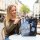 Sunsa Umhängetasche aus Upcycling Jeans und schwarzem Canvas. Damen Crossbody Bag