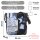 Sunsa Umhängetasche aus Upcycling Jeans und schwarzem Canvas. Damen Crossbody Bag