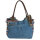 Sunsa Handtasche aus Upcycling Jeans & Canvas. große Schultertasche/ Shopper