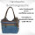 Sunsa Handtasche aus Upcycling Jeans & Canvas. große Schultertasche/ Shopper