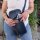 Sunsa  Damen Handy Tasche, kleine Umhängetasche aus recycelte Jeans & gewebte Baumwolle. Vegane Crossover bag mit Streifen