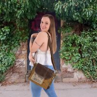Sunsa Vintage Tasche Messengertasche Umhängetasche Schultertasche kleine Corssbody Tasche