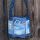 Sunsa Hobo Tasche aus Jeansstoff & braune Canvas. Umhängetasche mit verstellbarem Henkel
