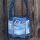 Sunsa Hobo Tasche aus Jeansstoff & braune Canvas. Umhängetasche mit verstellbarem Henkel