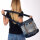 Sunsa woman canvas bag jeans stonewashed hobo blue shoulder bag crossbody brown