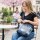 Sunsa woman canvas bag jeans stonewashed hobo blue shoulder bag crossbody brown