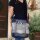 Sunsa Hobo Tasche aus Upcycling Jeans & braune Canvas. Umhängetasche mit verstellbarem Henkel