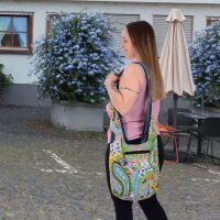 Sunsa Wende Hobo Cotton/Jeans Umhängetasche Schultertasche Crossbodybag