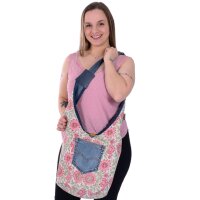 Sunsa Wende Hobo Cotton/Jeans Umhängetasche...