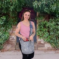 Sunsa Wende Hobo Cotton/Jeans Umhängetasche Schultertasche Crossbodybag