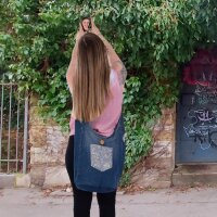 Sunsa Wende Hobo Cotton/Jeans Umhängetasche Schultertasche Crossbodybag