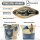 Sunsa Vintage Umhängetasche aus Jeansstoff & Canvas. Damen Crossbody Bag