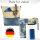 Sunsa Vintage Umhängetasche aus Upcycling Jeans & Canvas. Damen Crossbody Bag