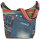 Sunsa Umhängetasche aus Jeansstoff & Canvas. Crossbody Hobo Tasche