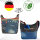 Sunsa canvas bag hobo jeans stonewashed blue shoulder bag crossbody brown