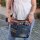 Sunsa Umhängetasche aus Upcycling Jeans & Canvas. Crossbody Hobo Tasche