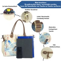 Sunsa XXL Handtasche Canvas Schultertasche Große Weekender Damentasche