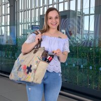 Sunsa XXL Handtasche Canvas Schultertasche Große Weekender Damentasche