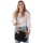 Sunsa Damentasche Canvas Umhängetasche grau/ schwarz Schultertasche Damentasche