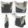Sunsa Damentasche Canvas Umhängetasche grau/ schwarz Schultertasche Damentasche