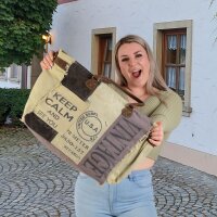 Sunsa Vintage Tasche XXL Shopper Handtasche Canvas Schultertasche Badetasche