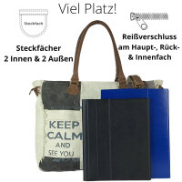 Sunsa Vintage Tasche XXL Shopper Handtasche Canvas Schultertasche Badetasche