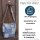 Sunsa Damen Umhängetasche in Patchwork Design. Crossbody aus Canvas & Jeansstoff
