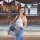 Sunsa Damen Umhängetasche in Patchwork Design. Crossbody aus Canvas & Upcycling Jeans