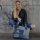 Sunsa Damenhandtasche aus Upcycling Jeans & graue Canvas. Shopper in Patchwork Design