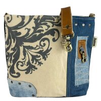 Sunsa Umhängetasche aus Jeansstoff & Canvas....