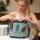 Sunsa Damentasche Maritim Umhängetasche Schultertasche blaue Crossbody mit Seepferd