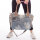 Sunsa Handtasche aus Jeansstoff & Canvas. große Schultertasche/ Shopper