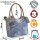 Sunsa Handtasche aus Upcycling Jeans & Canvas. große Schultertasche/ Shopper