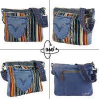 Sunsa Canvas Tasche Umhängetasche Schultertaschen Jeans Jeanstasche Crossbody