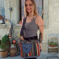 Sunsa Canvas Tasche Umhängetasche Schultertaschen Jeans Jeanstasche Crossbody