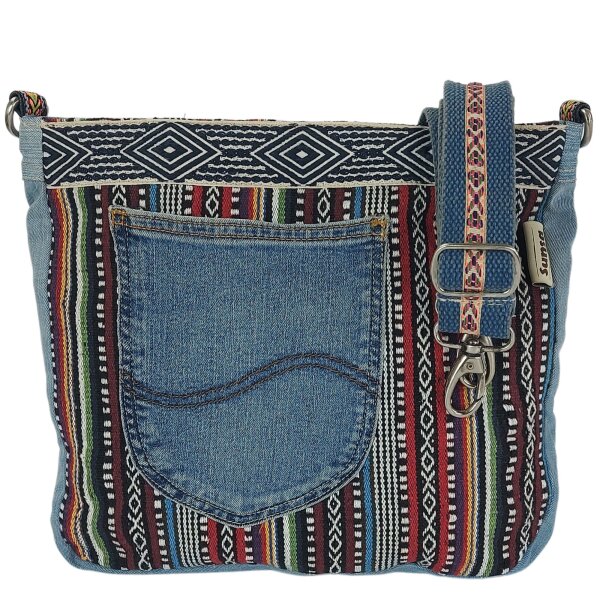 Sunsa Canvas Tasche Umhängetasche Schultertaschen Jeans Jeanstasche Crossbody