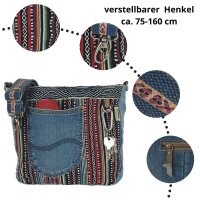 Sunsa Canvas Tasche Umhängetasche Schultertaschen Jeans Jeanstasche Crossbody