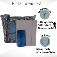 Sunsa Canvas Tasche Umhängetasche Schultertaschen Jeans Jeanstasche Crossbody