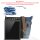 Sunsa woman canvas bag jeans stonewashed blue shoulder bag crossbody brown