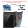 Sunsa Umhängetasche aus Upcycling Jeans & Canvas. Crossbody mit Vintage Motiv