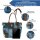 Sunsa Vintage Shoulder Bag Shopper of canvas with leather