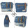 Sunsa Canvas Damen Messengertasche, Upcycling Jeans Umhängetasche