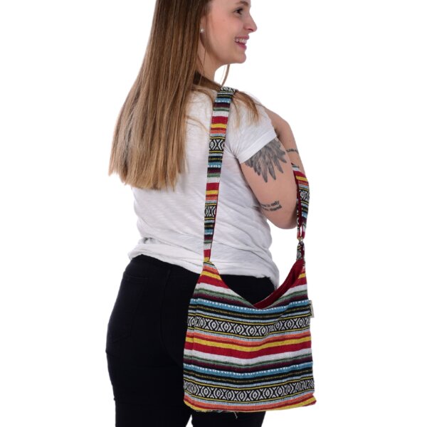 Sacs à Main Hobo Sunsa En Coton Tissé - Style Bohème Vintage - Bandoulière Réglable - Multicolore