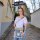 Sunsa Umhängetasche aus Canvas & Jeansstoff. Crossbody Bag